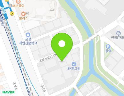 경기도 군포시 엘에스로115번길 63 (금정동, (주)혜창) 지도