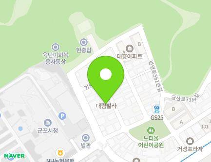 경기도 군포시 번영로587번안길 87 (금정동, 대림빌라) 지도