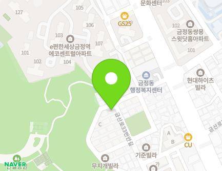 경기도 군포시 금산로33번길 23 (금정동, 금정빌라) 지도