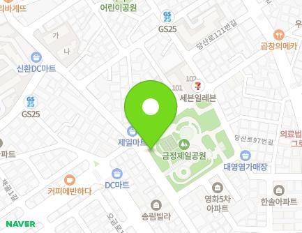 경기도 군포시 금재로 29 (금정동, 금정제일공영주차장) 지도