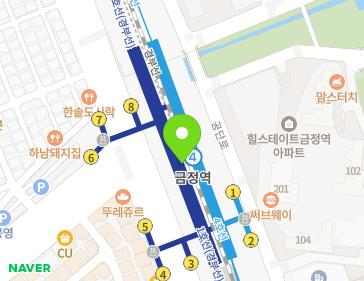 경기도 군포시 군포로 750 (금정동, 금정역) 지도