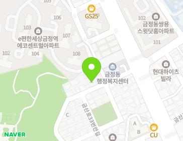 경기도 군포시 금산로33번길 14 (금정동, 렉스빌라) 지도