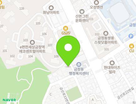 경기도 군포시 금산로33번길 12-1 (금정동, 렉스빌라) 지도