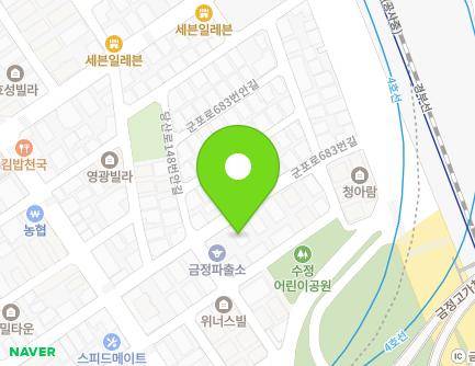 경기도 군포시 군포로683번길 27 (금정동, 부경빌라) 지도