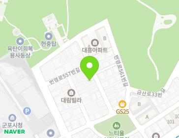 경기도 군포시 번영로561번안길 16 (금정동, 신라궁전타운) 지도