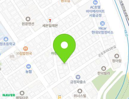 경기도 군포시 당산로148번안길 33 (금정동, 새생명교회) 지도