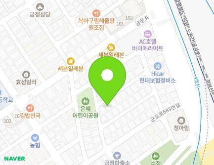 경기도 군포시 군포로683번안길 17-19 (금정동, 성창다세대) 지도