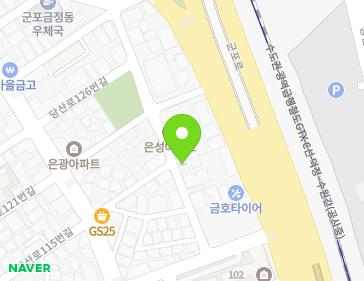 경기도 군포시 번영로624번길 61 (금정동, 성도빌라) 지도