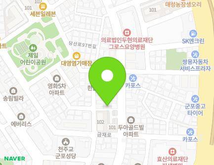 경기도 군포시 금재로53번길 10-1 (금정동, 창원빌라) 지도
