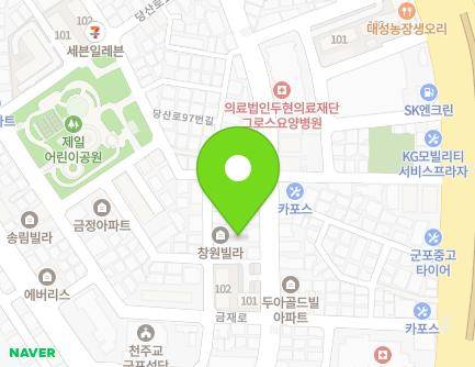 경기도 군포시 금재로53번길 14-1 (금정동, 창원빌라) 지도