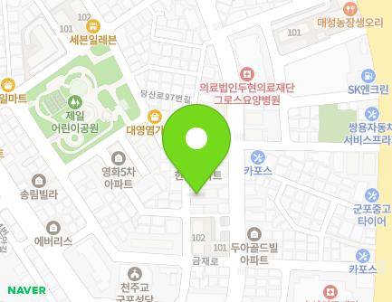 경기도 군포시 금재로53번길 14 (금정동, 창원빌라) 지도