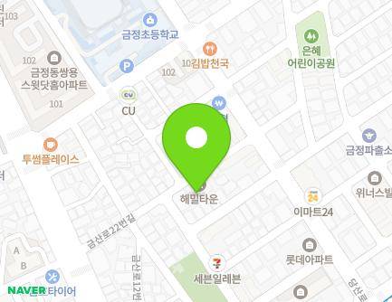 경기도 군포시 금산로22번길 28 (금정동, 해밀타운) 지도