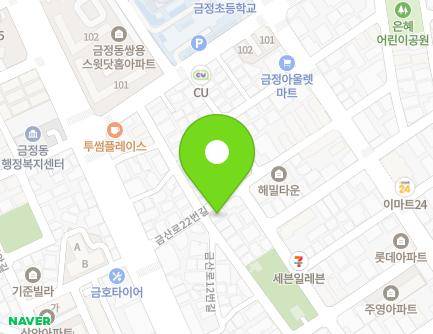 경기도 군포시 금산로22번길 16 (금정동, 해오름빌) 지도