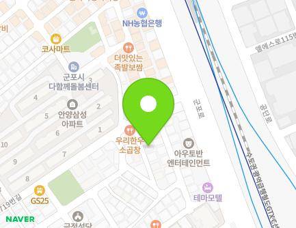 경기도 군포시 군포로719번안길 7 (금정동, 행복아파트) 지도