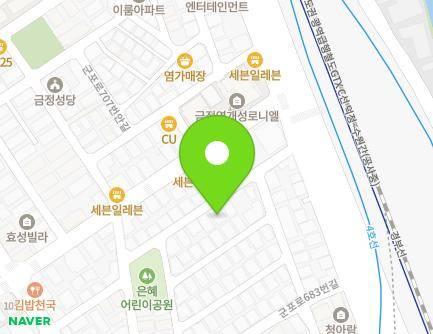 경기도 군포시 군포로697번길 17 (금정동) 지도