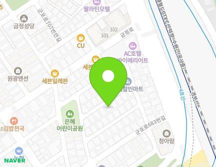 경기도 군포시 군포로683번안길 17-11 (금정동) 지도