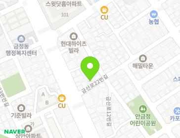 경기도 군포시 금산로22번길 5 (금정동) 지도
