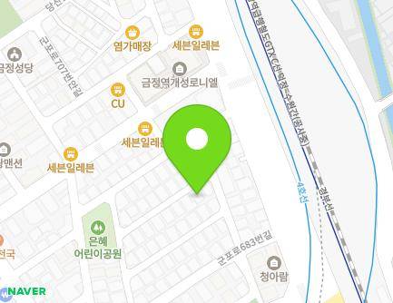 경기도 군포시 군포로683번안길 17-3 (금정동) 지도