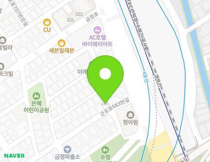 경기도 군포시 군포로683번안길 1 (금정동) 지도