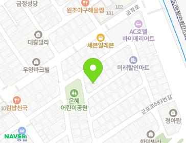 경기도 군포시 군포로683번안길 17-18 (금정동) 지도