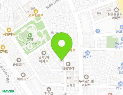 경기도 군포시 금재로53번길 15 (금정동) 지도