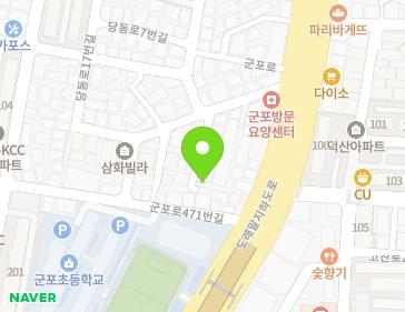 경기도 군포시 군포로485번길 13-11 (당동) 지도