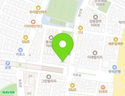 경기도 군포시 산본로 210 (당동, 할렐루야교회) 지도