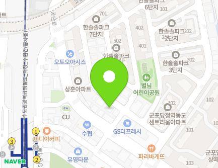 경기도 군포시 한세로4번길 18 (당정동) 지도