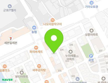 경기도 군포시 한세로66번길 6 (당정동) 지도