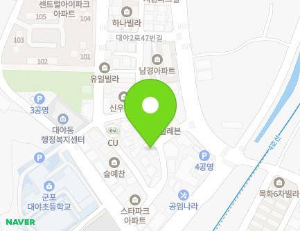 경기도 군포시 대야2로157번길 13-1 (대야미동, 갤러리하우스) 지도