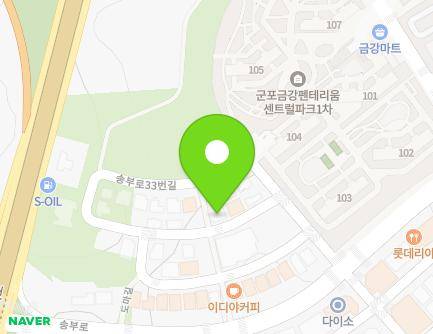 경기도 군포시 송부로33번길 7-12 (도마교동) 지도