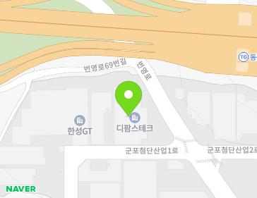 경기도 군포시 군포첨단산업1로 47 (부곡동) 지도