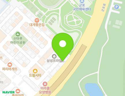 경기도 군포시 삼성로8번길 4-34 (부곡동, 현대캐슬) 지도