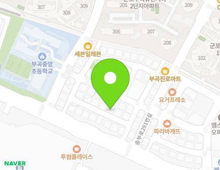 경기도 군포시 송부로273번안길 4-23 (부곡동) 지도