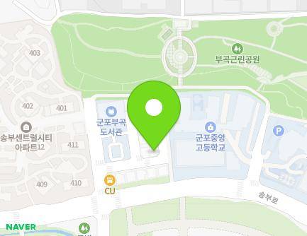 경기도 군포시 송부로221번길 13 (부곡동, 정우재) 지도