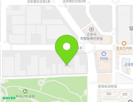 경기도 군포시 군포첨단산업1로 5 (부곡동, 휴먼텍) 지도