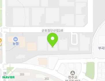 경기도 군포시 군포첨단산업2로 38 (부곡동, (주)은진) 지도