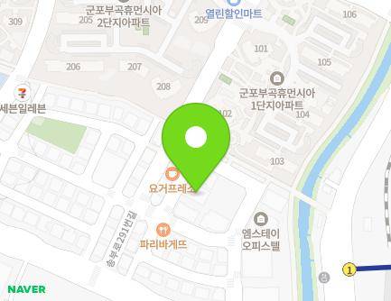 경기도 군포시 송부로291번안길 3-8 (부곡동, 광장프라자) 지도