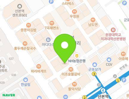 경기도 군포시 산본로323번길 22 (산본동, 계정빌딩) 지도