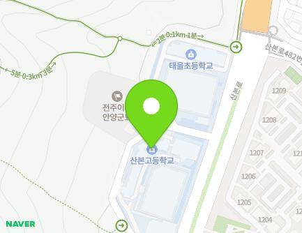 경기도 군포시 산본로 451-12 (산본동, 산본고등학교) 지도