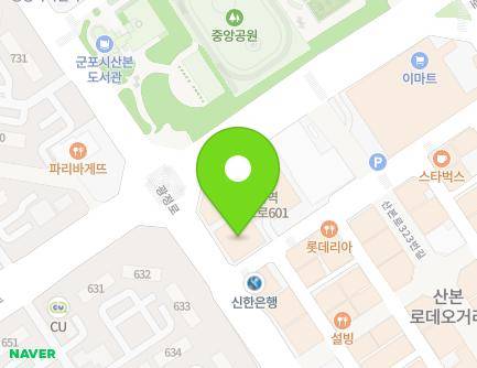 경기도 군포시 광정로 78 (산본동, 유공프라자) 지도