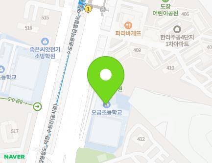 경기도 군포시 번영로 366 (산본동, 오금초등학교) 지도