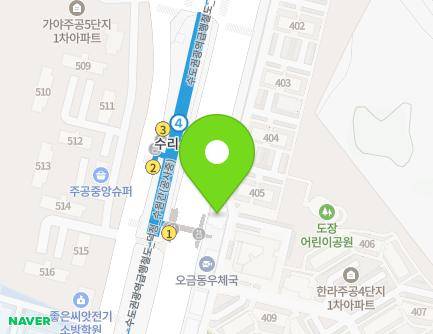 경기도 군포시 번영로 384 (산본동, 오금동 어린이집) 지도