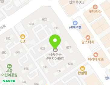 경기도 군포시 산본천로 34 (산본동, 주공6단지세종아파트) 지도