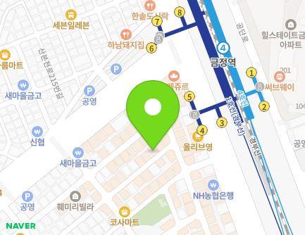 경기도 군포시 군포로741번길 6 (산본동) 지도