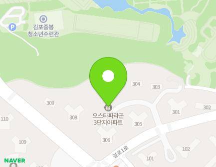 경기도 김포시 걸포1로 39 (걸포동, 오스타파라곤아파트) 지도