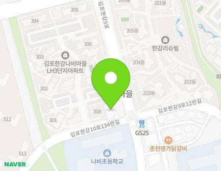 경기도 김포시 김포한강9로 47 (구래동, 반디유치원) 지도