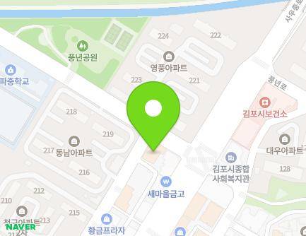 경기도 김포시 사우중로73번길 52 (북변동, 래미안프라자) 지도