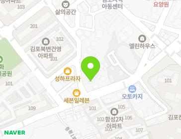경기도 김포시 중봉1로 55 (북변동) 지도
