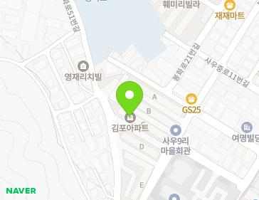 경기도 김포시 사우중로3번길 35 (사우동, 김포아파트) 지도